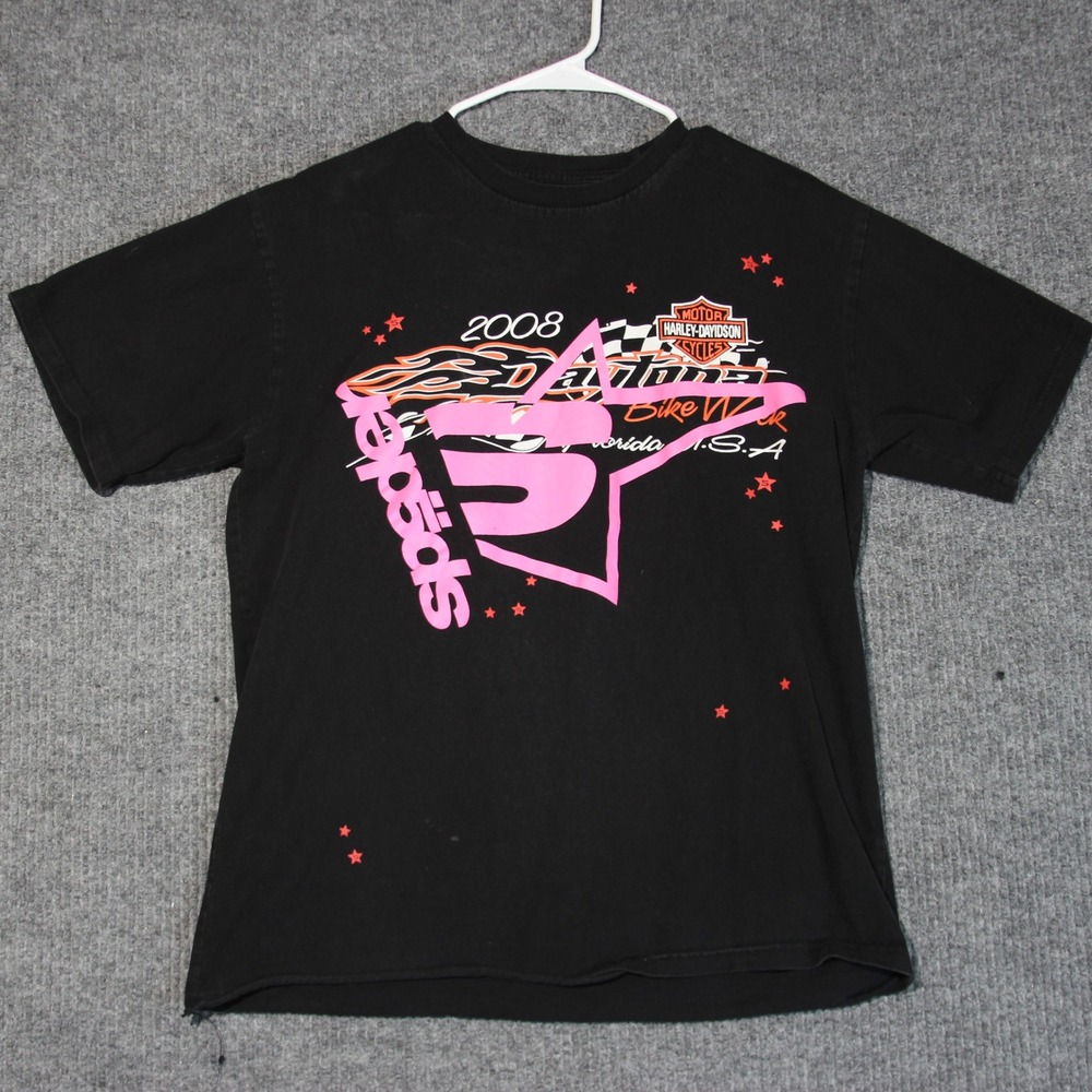 2008 Daytona‎ Bike Week Harley Davidson Spader T Shirt Mens L